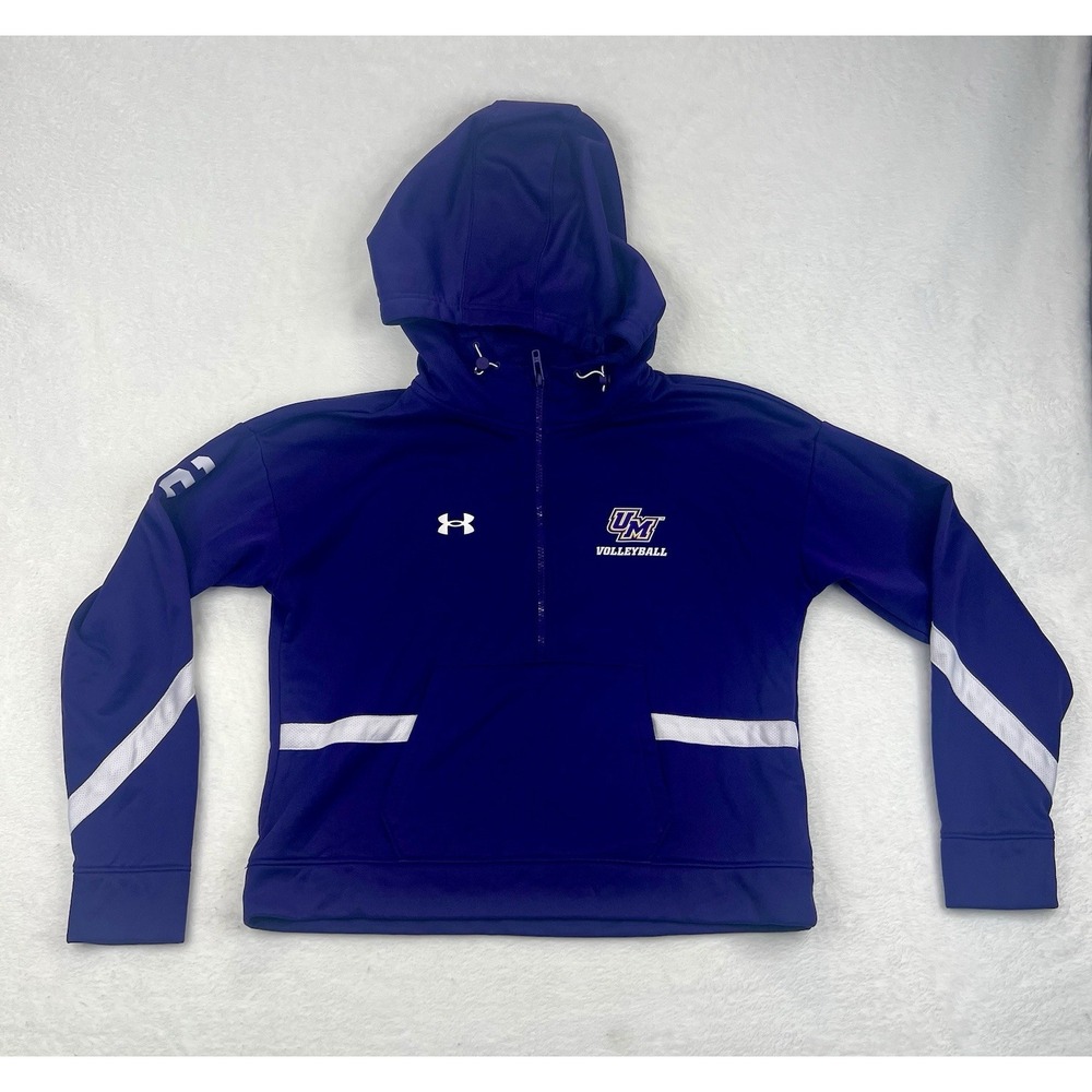 Under Armour University of Montevallo Volleyball Hoodie #2 Team Issued Sz Large